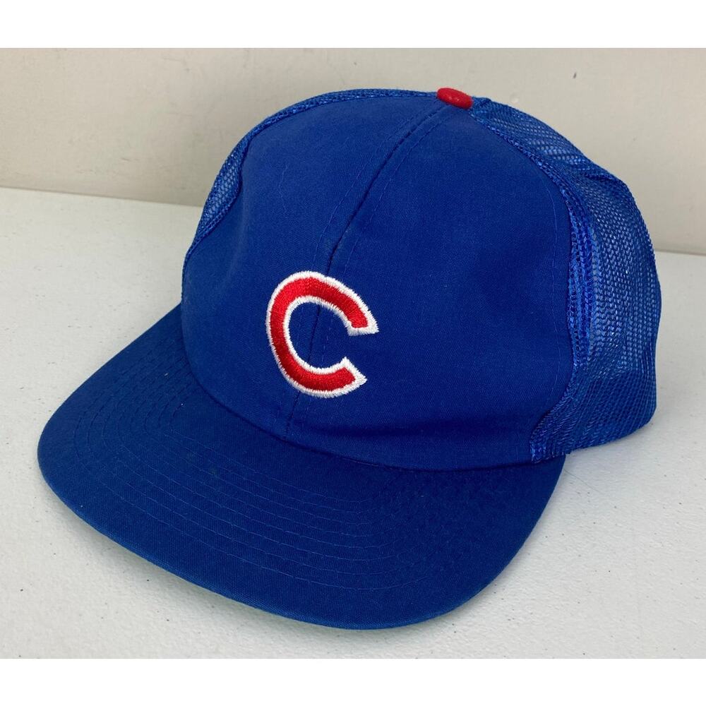 VTG Twins MLB Boston MA Chicago Cubs mesh snapback baseball hat